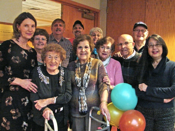 Margaret Lukavic, front row at left, celebrated her 103rd birthday recently.