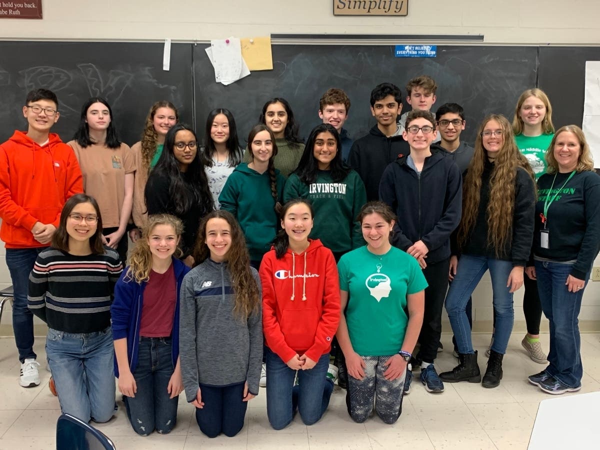 Members of the Irvington High School Science Olympiad Club competed at the annual Lower Hudson Valley Regional Science Olympiad, held at Byram Hills High School Feb. 1. 