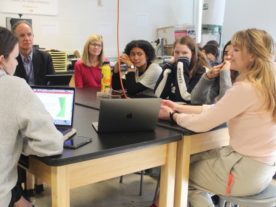 Members of John Jay High School's Sustainability Club will spend a week encouraging others to decrease their carbon footprint.
