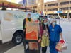 White Plains-based Scully Construction treated health care workers at White Plains Hospital with food from Rao's Restaurant in East Harlem.