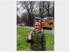 Emmie Link lets us know how she felt about the Golden's Bridge Fire Department surprising her with a birthday drive-by at her house in celebration of her 6th birthday.