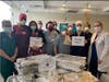 Stepinac High School students delivered meals to front-line workers in White Plains.