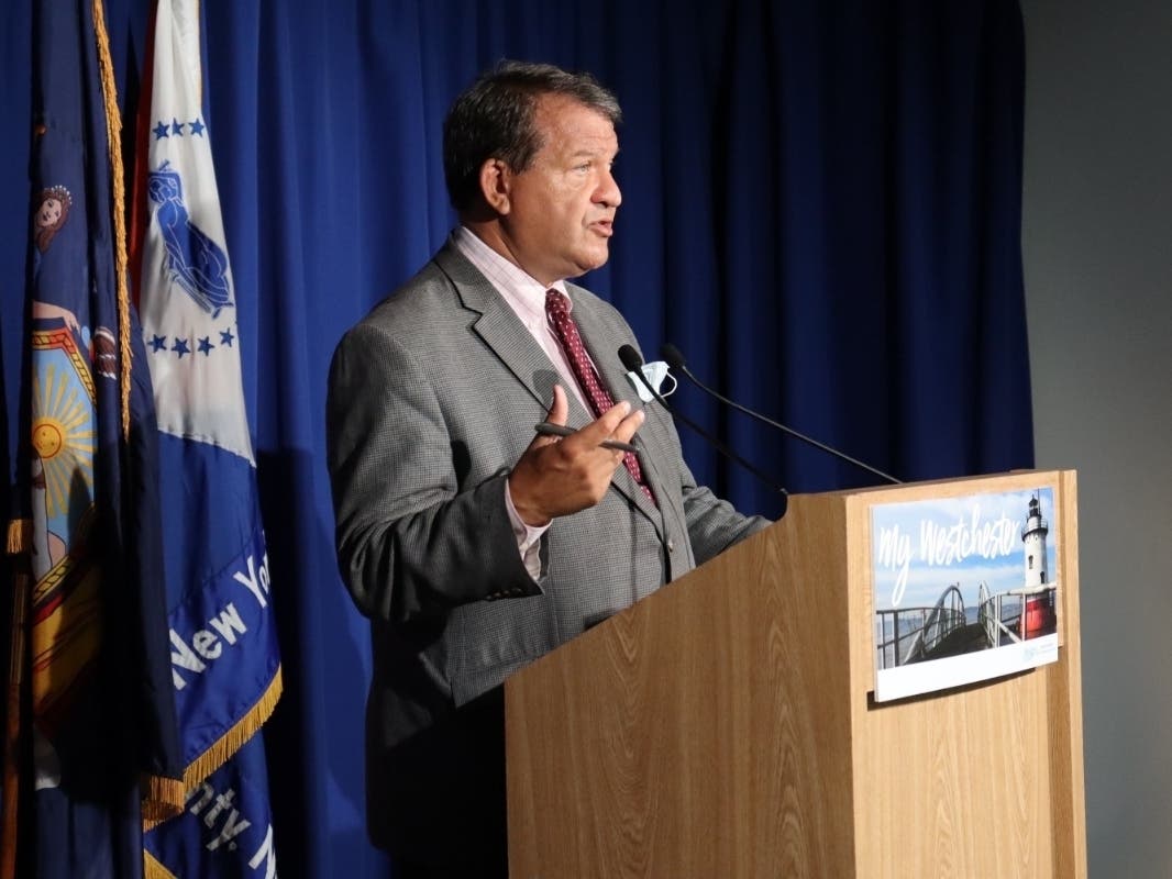 County Executive George Latimer announced a couple of movies to be screened at a makeshift drive-in theater at Playland Park.