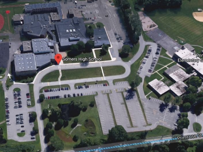 Somers High School is closed for at least two days because someone at the school was infected with the new coronavirus.