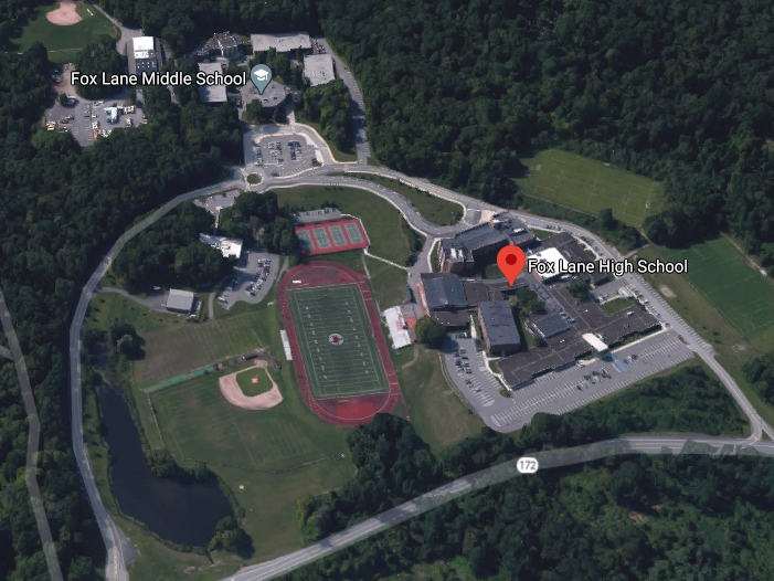 One person at Fox Lane High School in the Bedford district was confirmed to be infected with the new coronavirus.