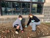 Volunteers planted more than 2,000 tulips Sunday at New Rochelle High School.