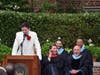 Bronxville High School Student Faculty Legislature President Liam Heraty addressed his classmates during the commencement ceremony on June 18.  