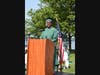 Irvington High School senior Josiah Acheampong acknowledged Juneteenth with remarks during the commencement ceremony at Scenic Hudson Park on June 19.