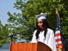 Irvington High School senior Chloe Edwards acknowledged Juneteenth with a poem reading during the commencement ceremony at Scenic Hudson Park on June 19.