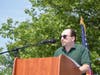 Board of Education President Brian Friedman addressed the students during the commencement ceremony at Scenic Hudson Park on June 19.