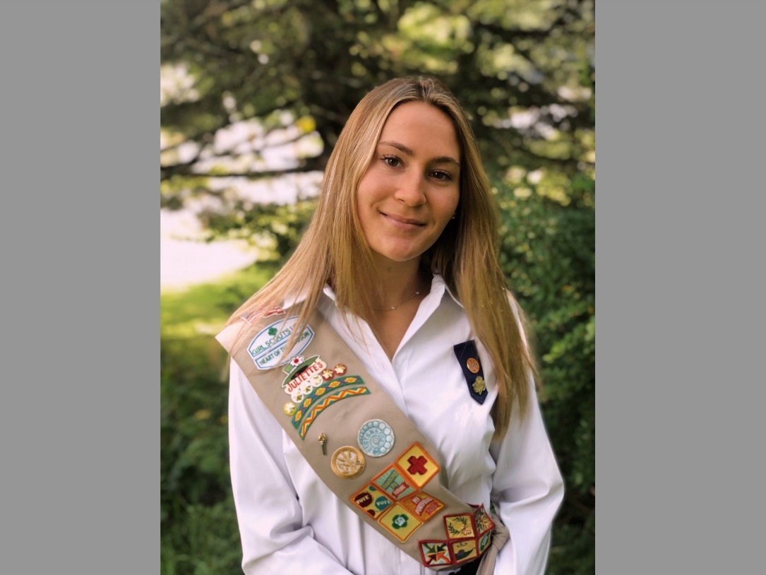 Caroline Ircha, a Bronxville High School senior and a member of the Girl Scout’s Bronxville Service Unit 726, has earned the Gold Award, the highest service and leadership honor that a Girl Scout can earn.