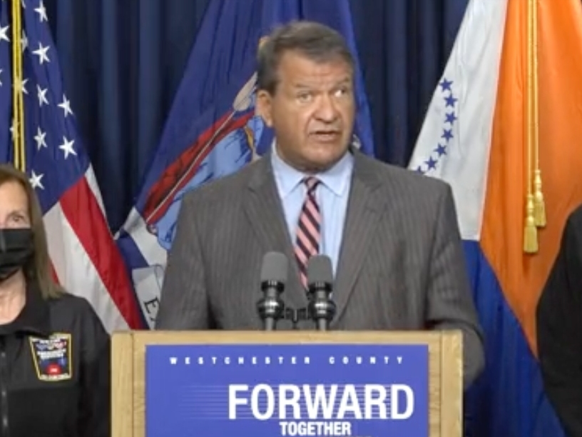 Westchester County Executive George Latimer updates residents on the aftermath of Hurricane Ida.