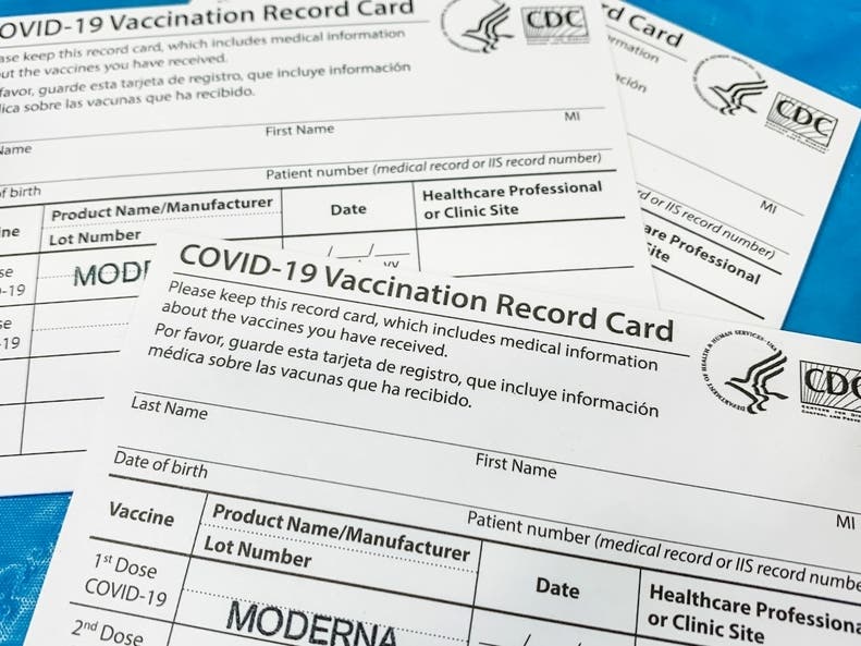 A former teacher at Westchester Community College was accused of submitting a forged COVID-19 vaccination card when applying for a job at the school.