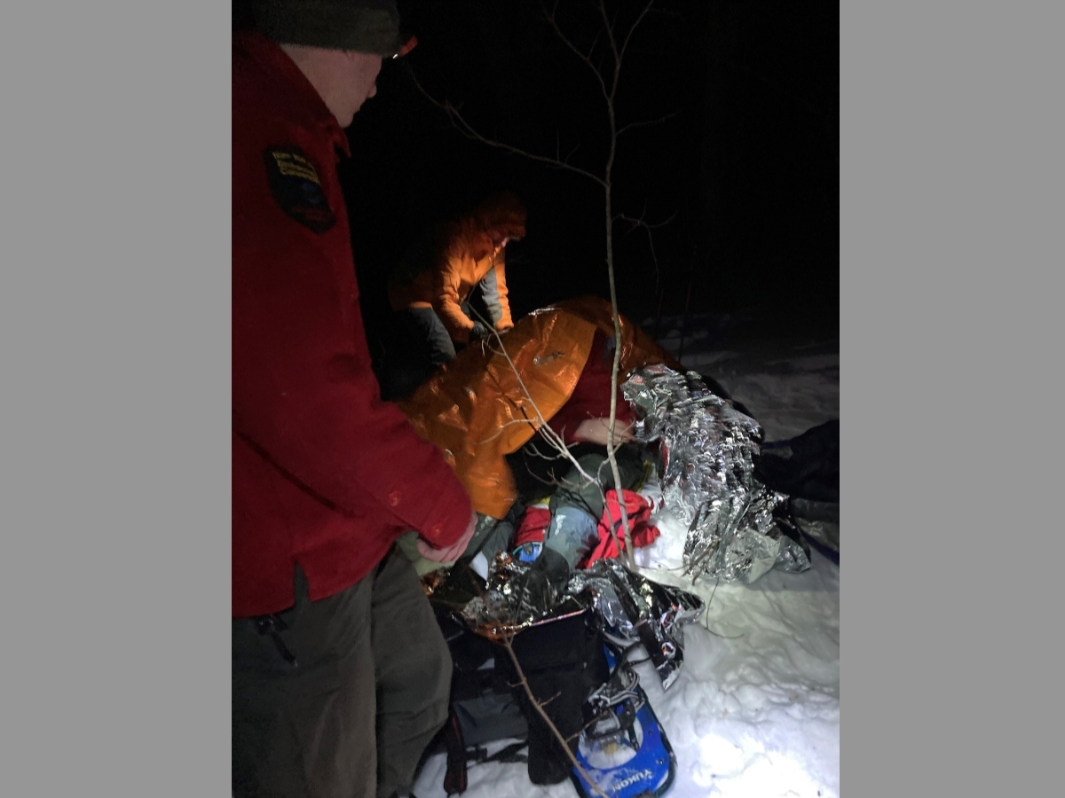 DEC Forest rangers rescued a man who had become too tired and cold to make it back to a trailhead.