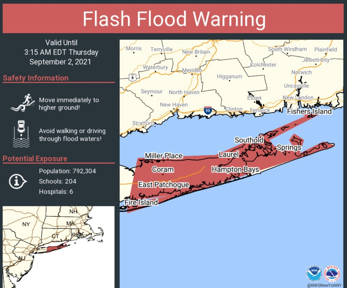 Severe Thunderstorm, Flash Flood Warnings Issued For Suffolk | Sachem ...