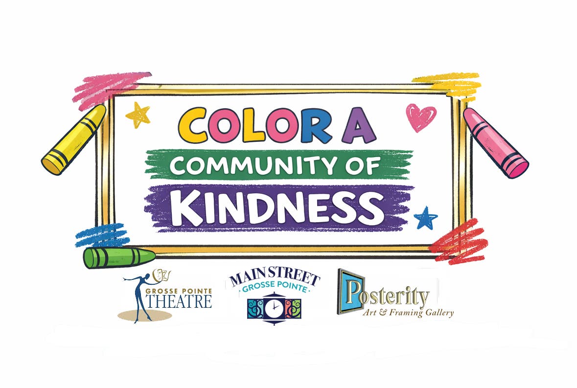 Color a Community of Kindness, Saturday, May 30, 10am --1 pm, The Village Grosse Pointe