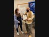 Richard Tapp receives citation from the Tolland Town Council for his dedicated to Veterans and his work on the Veterans Commission's Wall of Honor.