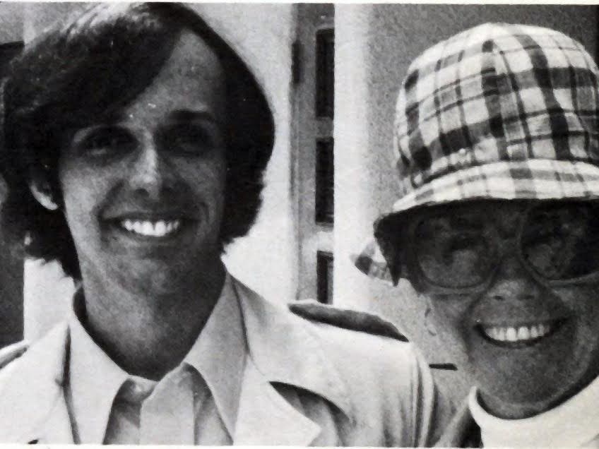 Paul Brogan and Doris Day pose in Beverly Hills in the late 1970s. 