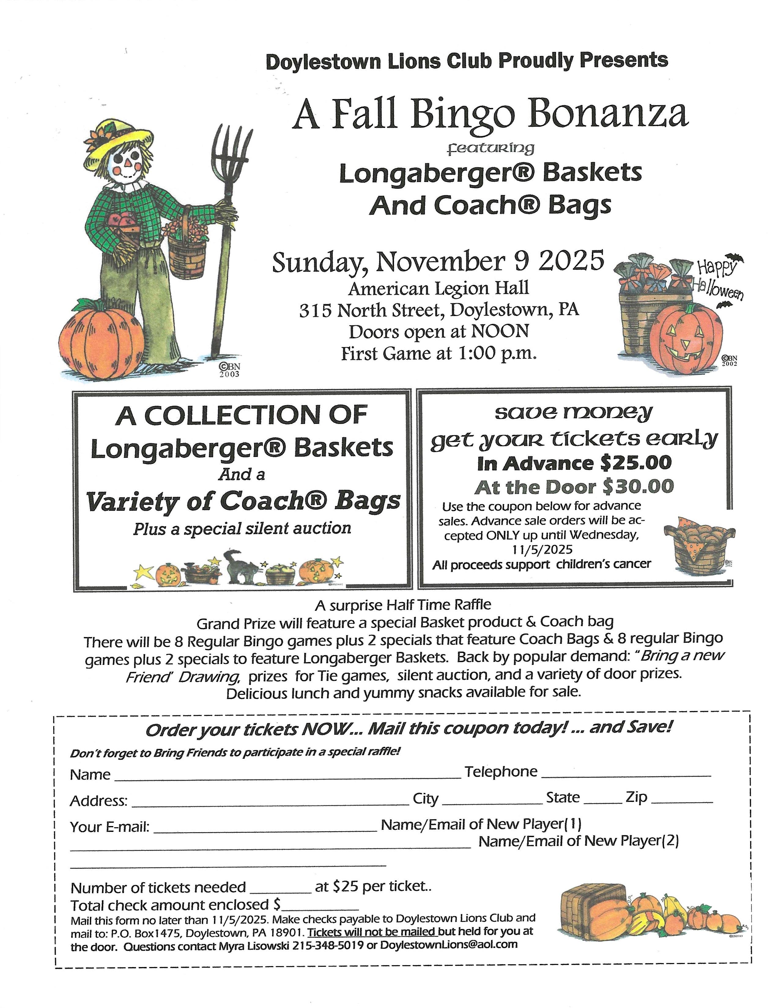 Fall Bingo Bonanza