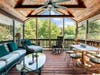Dramatic vaulted ceilings.