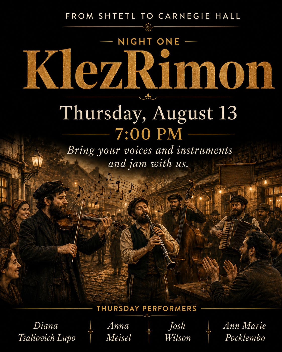 KlezRimon Jam With Us! From Shtetl to Carnegie Hall