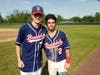 Game one hero, #2 Matt Granato and game two winning pitcher #30 Ryan Lasko