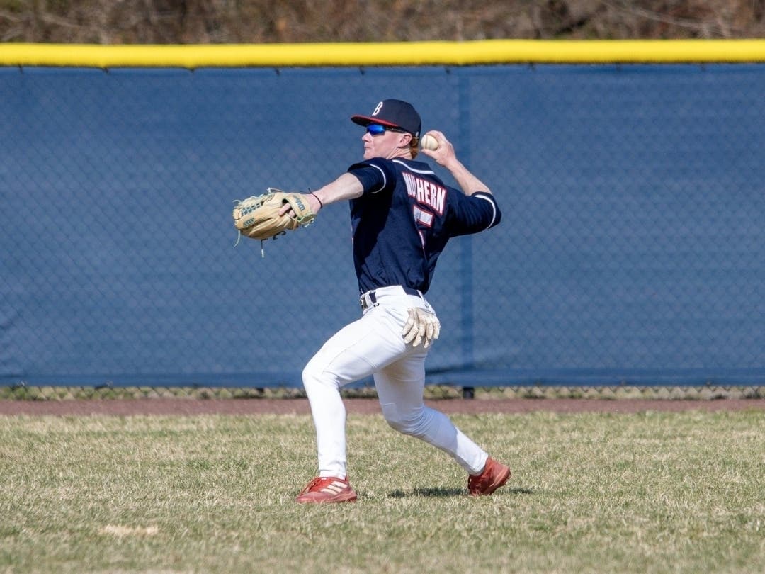 Brookdale centerfielder #5 Ray Mulhern