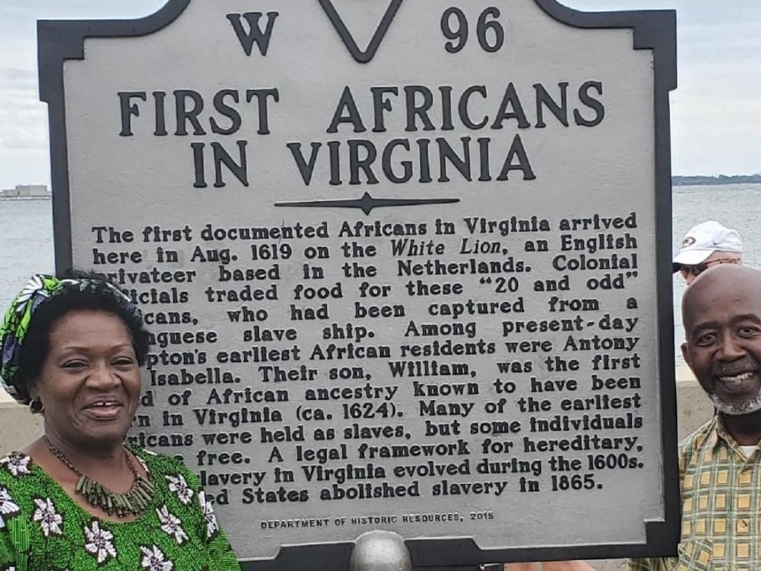 From Fort Monroe's commemoration ceremony last week honoring the first Africans' arrival in Virginia in 1619.