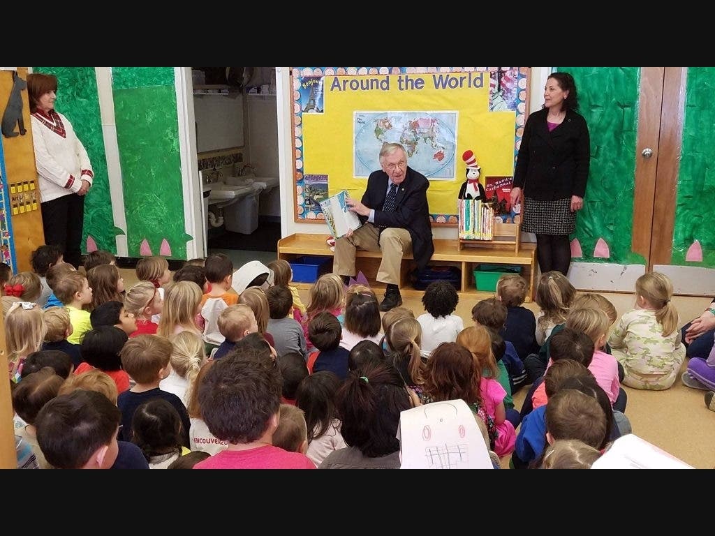 A joy of my position as legislator is being able to discuss my work with young children.