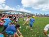 Children make a dash for their share of the 20,000 Easter Eggs and 45,000 pieces of candy at the Clearwater Community Volunteer’s Ginormous Easter Egg Hunt, sponsored by the Church of Scientology.