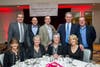 Chamber Board members, officers and participants with Village President Sandy Frum.