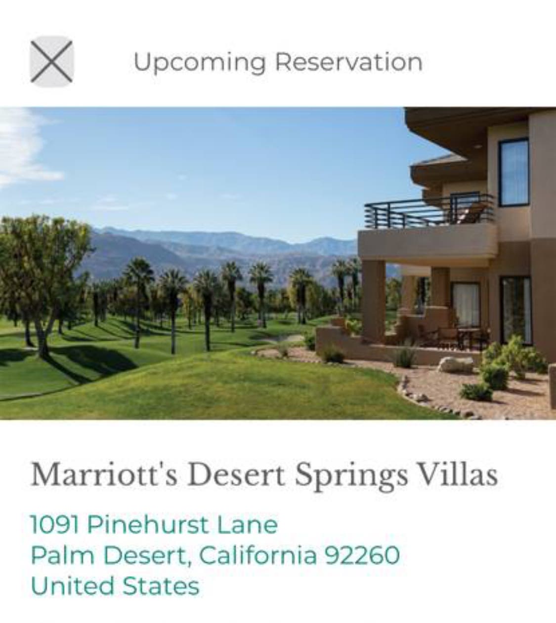 Marriott Desert Springs Villas Weekly rental