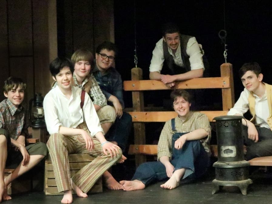 Huck Finn, Tom Sawyer and the gang in BIG RIVER at Curtain Call - June 7 through 29.