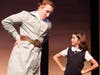 Miss Trunchbull (Dante DiFederico) and Matilda (Elena Cappella)