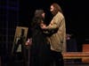 Céline Montaudy and Tyler Small in LIVE DRAWING at Curtain Call.