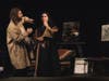 Céline Montaudy and Tyler Small in LIVE DRAWING at Curtain Call.