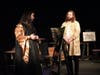 Céline Montaudy and Tyler Small in LIVE DRAWING at Curtain Call.