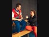 Stephen Emmerick and Sarah Sherwood rehearsing for The 25th Annual Putnam County Spelling Bee at Curtain Call.