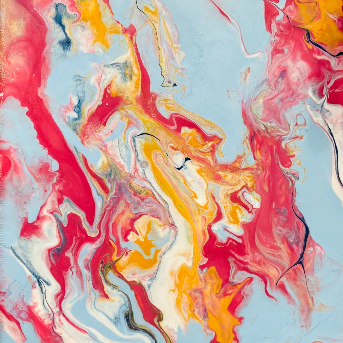 Mindful Acrylic Pour: A Creative Practice in Letting Go (Register by 8/19) Sun August 23 @ 6:00 