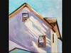 "Beach House", acrylic painting