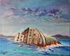 "Shipwreck", acrylic painting