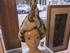 portion of "White Mountains Muse", stoneware, stains, glazes