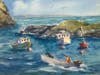 "Going Fishing" watercolor by Annalee Mack