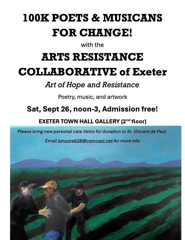 100k Poets & Musicians For Change with the Arts Resistance Collaborative!