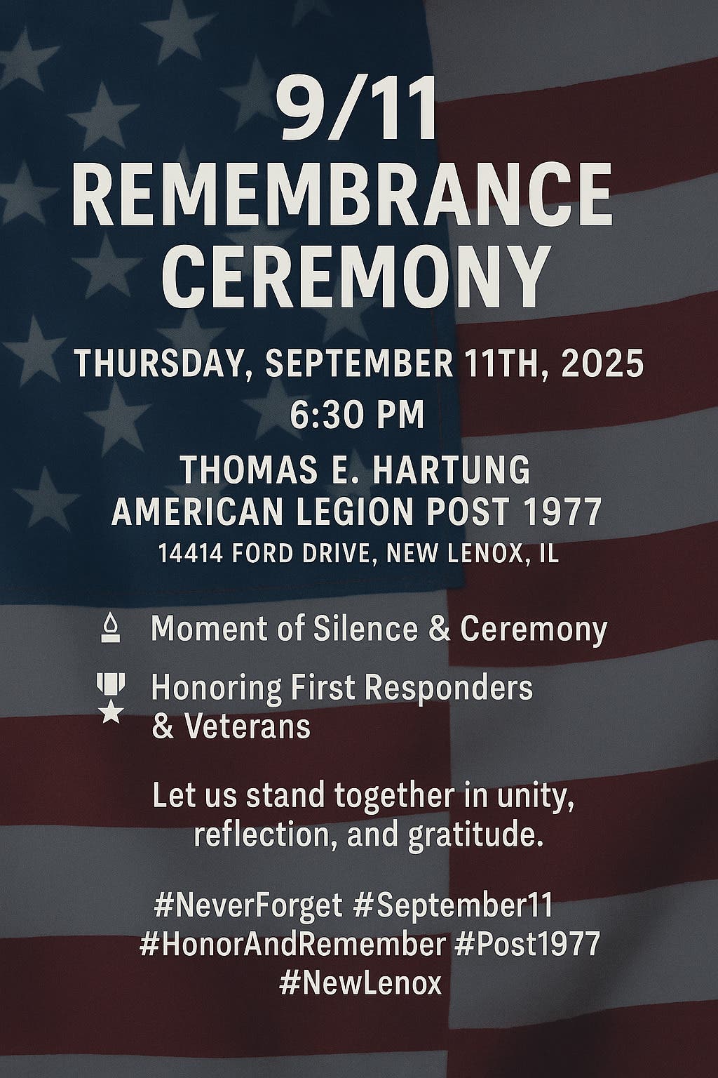 🇺🇸 9/11 Remembrance Ceremony 🇺🇸 