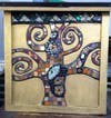 Artist Carol Bowen, a ceramic mosaicist, was inspired by Gustav Klimt's Tree of Life.