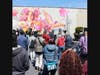 "Unidad", the mural on River Street by Adry Del Rocio, drew an appreciative crowd. 