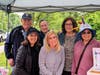 The birthday bash was a reunion for members of the Partnership for the Huguenot Children's Library: Pictured here (L to R) Tom Leghorn, Lisa Bonalle, Catie Stern, Lori Morrow, Theresa Kump Leghorn and Angela Stenroos.