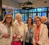 Moderator Amy Bass and former Superintendent of School Linda Kelly with NRPL Foundation Vice President Lynn Green and President Chris Selin.