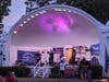 The historic band shell at Hudson Park.